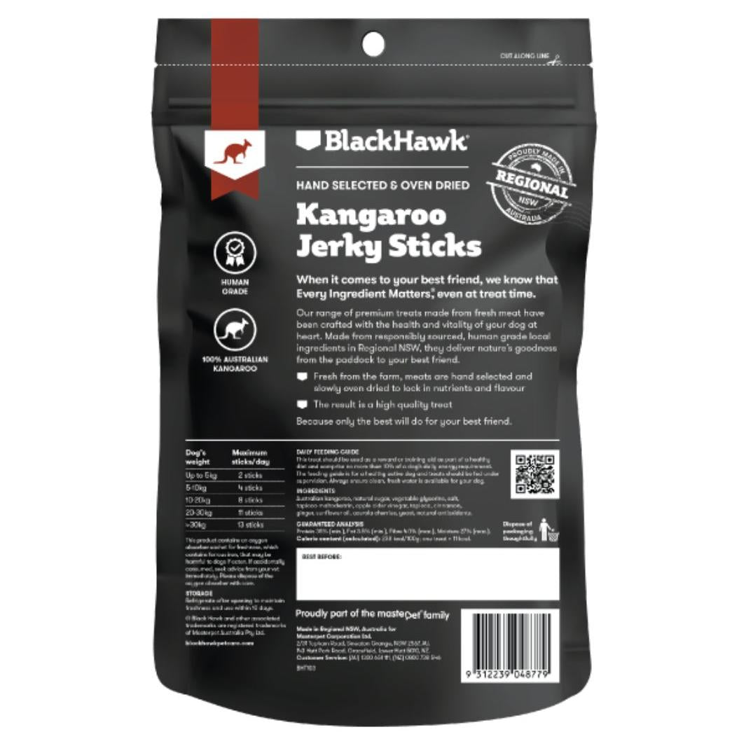 Black Hawk Dog Treat Kangaroo Sticks