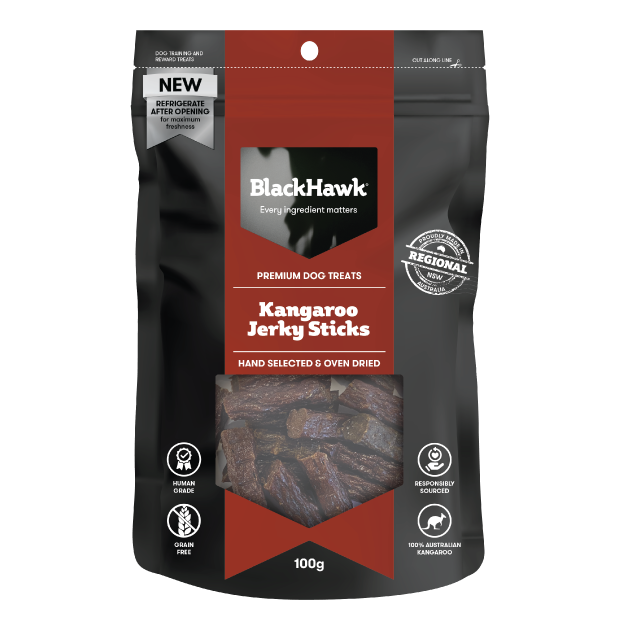 Black Hawk Dog Treat Kangaroo Sticks