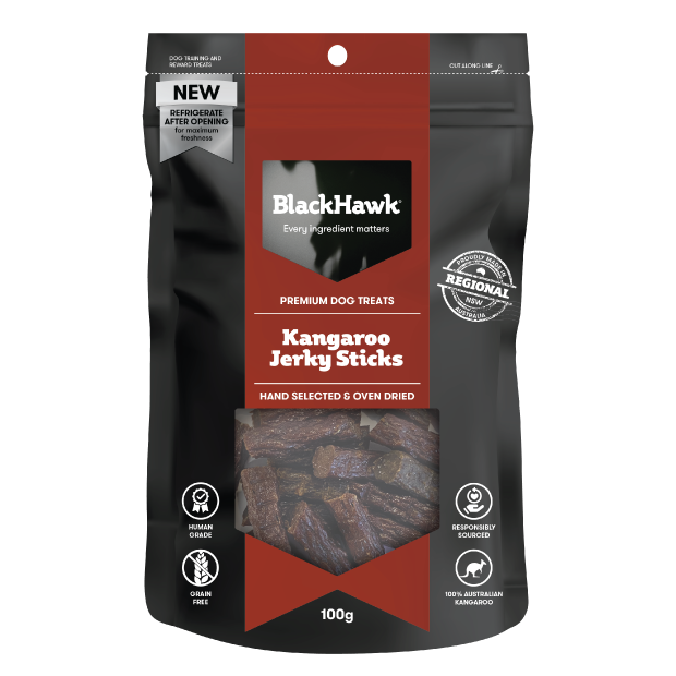 Black Hawk Dog Treat Kangaroo Sticks