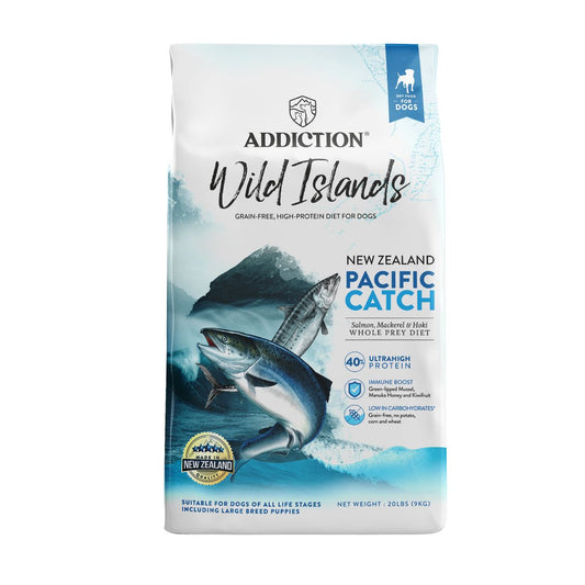 Addiction Wild Islands NZ Pacific Catch Salmon, Mackerel & Hoki Dry Dog Food