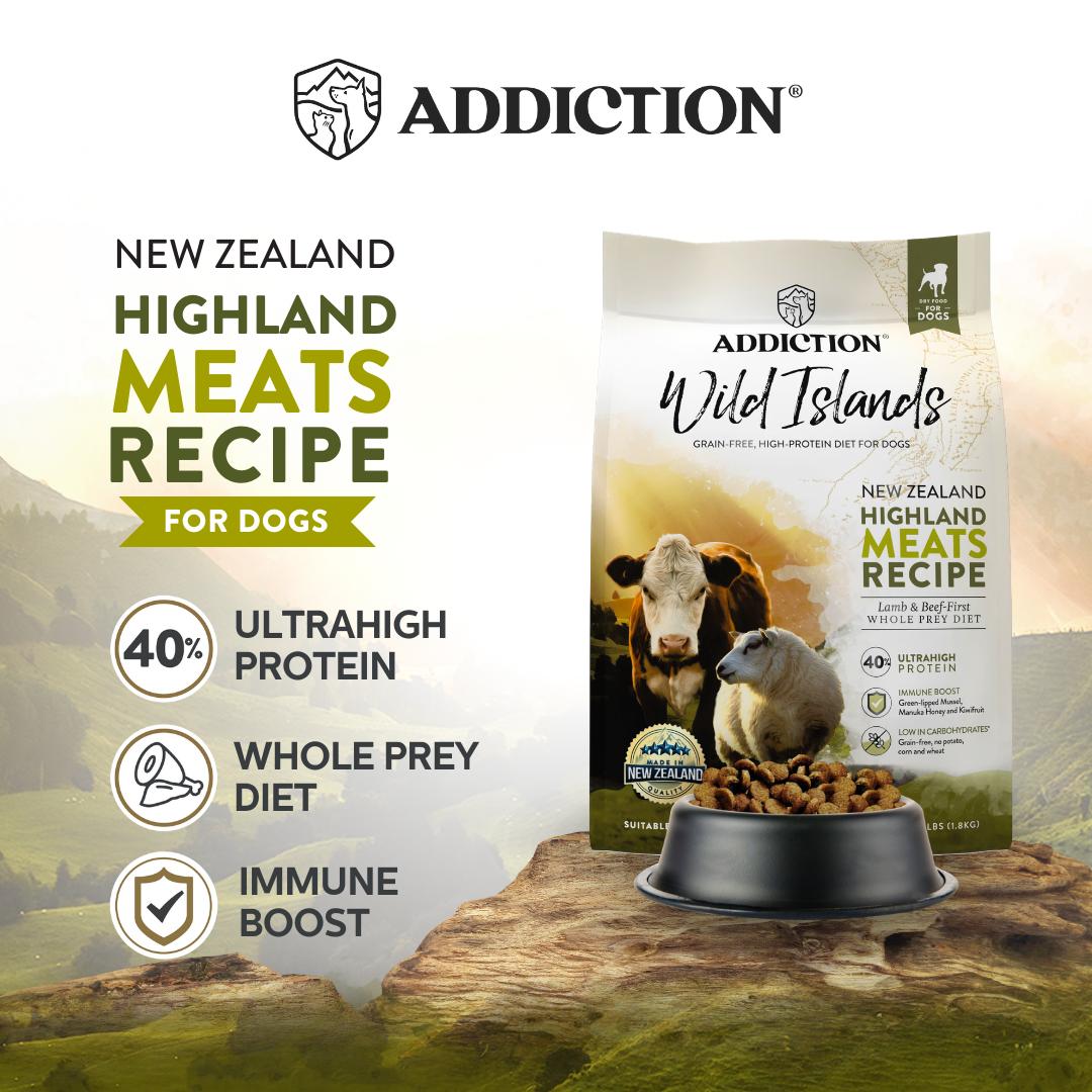 Addiction Wild Islands Highland Meats Lamb & Beef High Protein Dry Dog Food