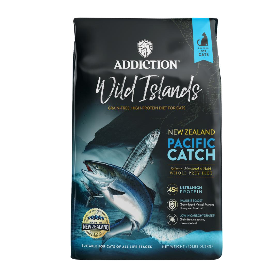 Addiction Wild Islands NZ Pacific Catch Salmon, Mackerel & Hoki Dry Cat Food