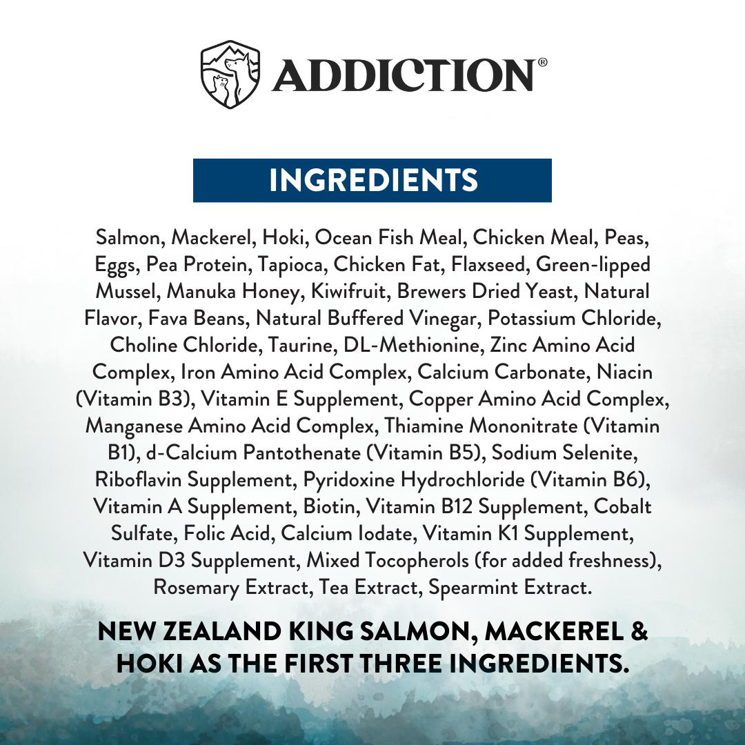 Addiction Wild Islands NZ Pacific Catch Salmon, Mackerel & Hoki Dry Cat Food