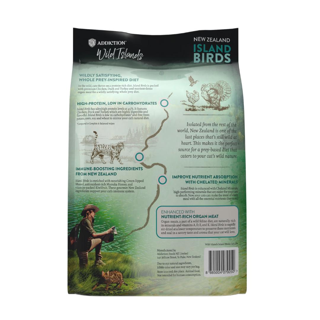 Addiction Wild Islands NZ Island Birds, Duck, Turkey & Chicken Dry Cat Food