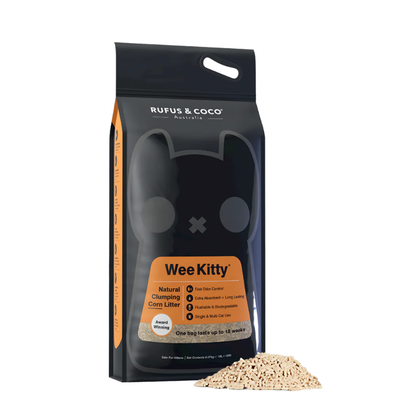 Wee Kitty Clumping Corn Litter 4kg