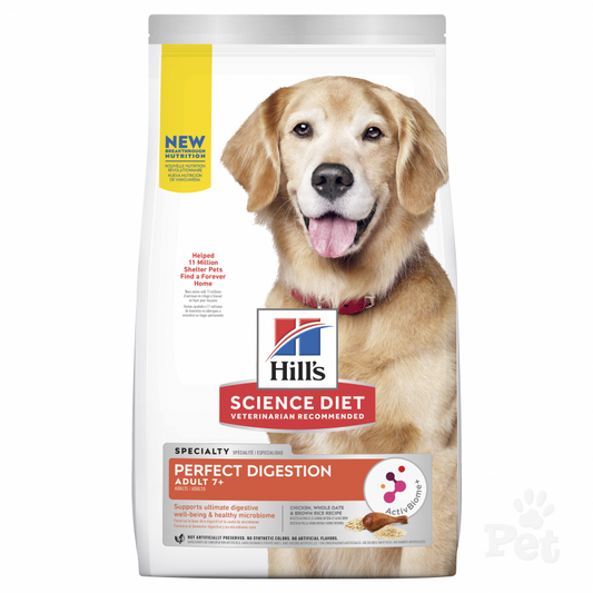 Hill's Science Diet Perfect Digestion Chicken, Whole Oats & Brown Rice Recipe Senior Dry Adult 7+ Do