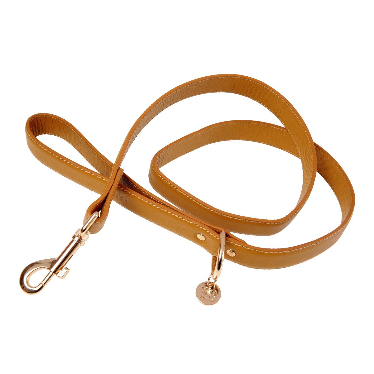 Buddy & Belle Leather Caramel Dog Lead