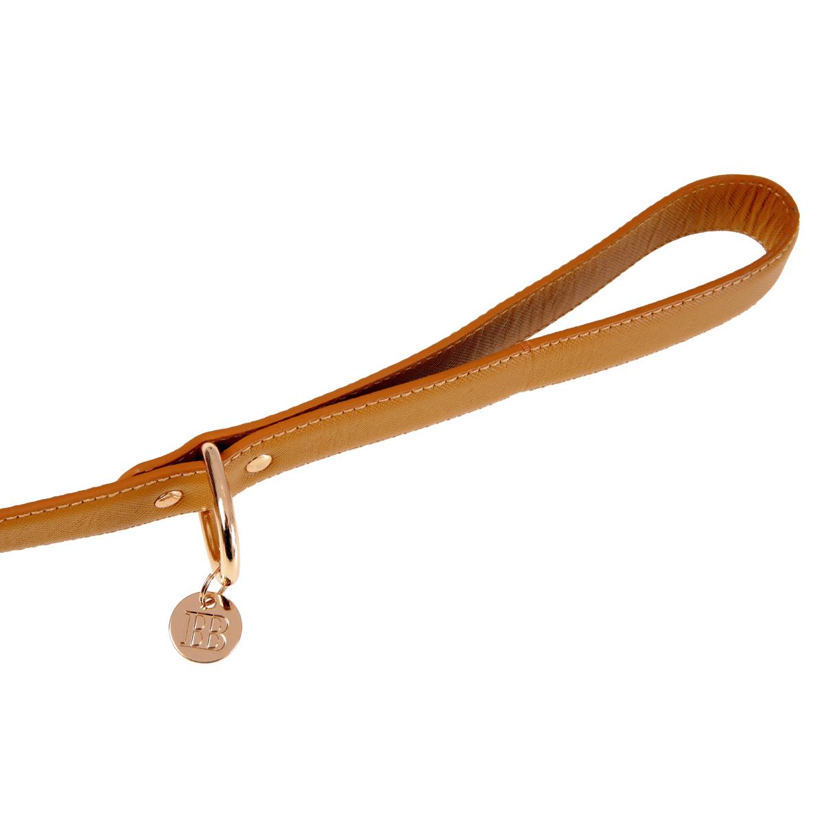 Buddy & Belle Leather Caramel Dog Lead