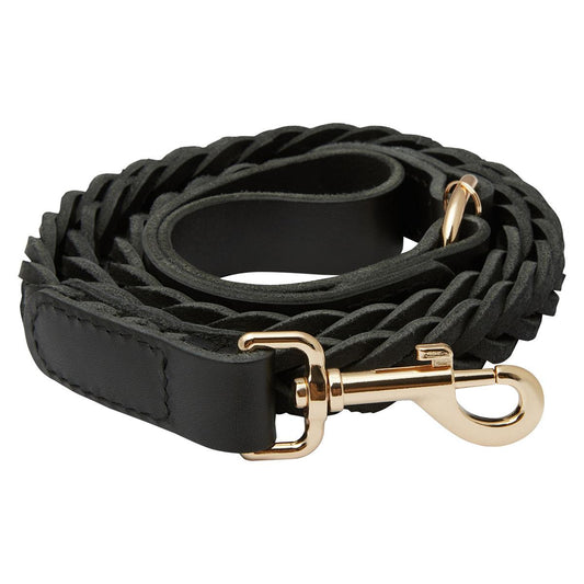 Buddy & Belle Braided Leather Black Dog Lead