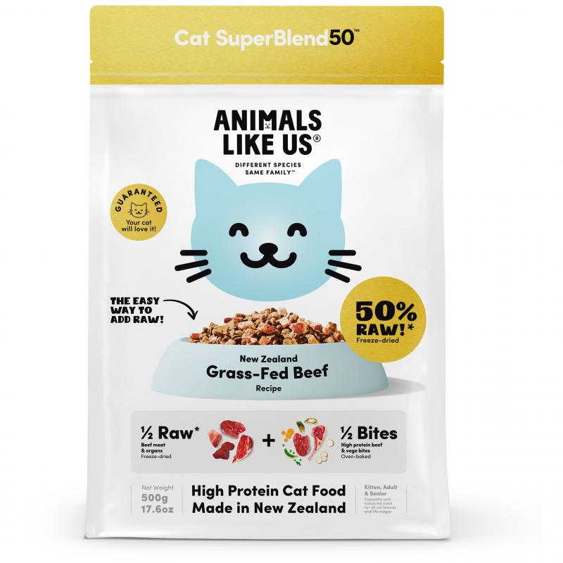 Animals Like Us SuperBlend50 Grass-Fed Beef Dry Cat Food