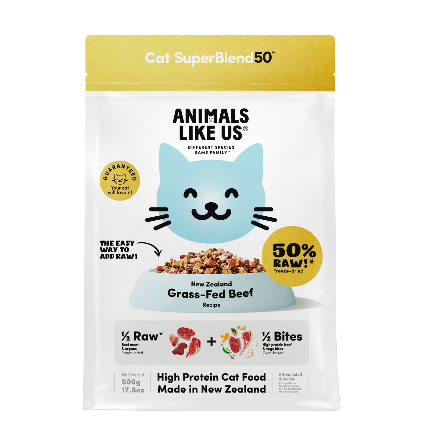 Animals Like Us SuperBlend50 Grass-Fed Beef Dry Cat Food