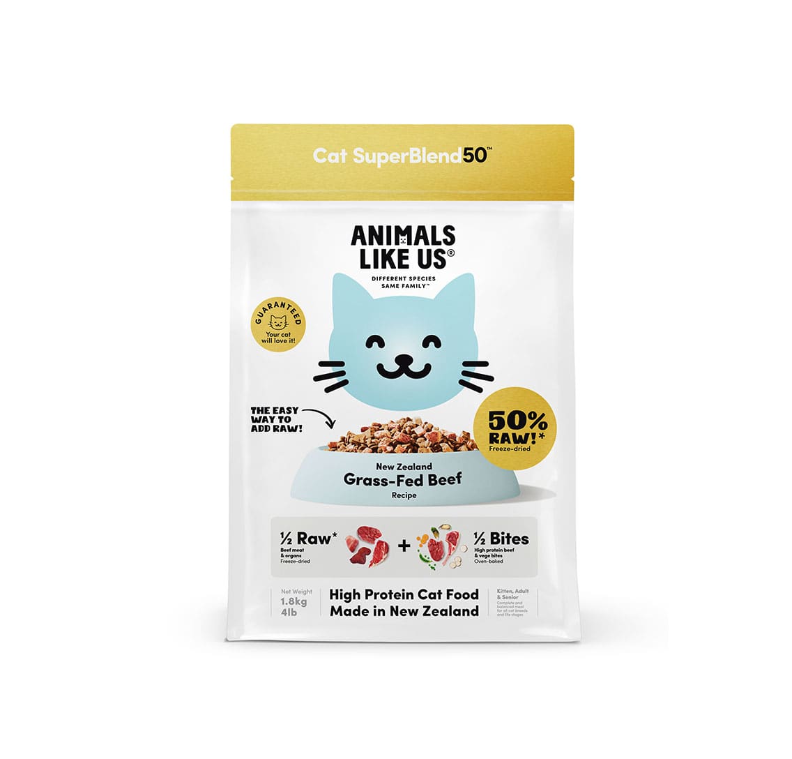 Animals Like Us SuperBlend50 Grass-Fed Beef Dry Cat Food