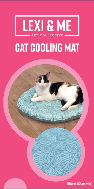 Lexi & Me Blue Wave Cat Cooling Mat