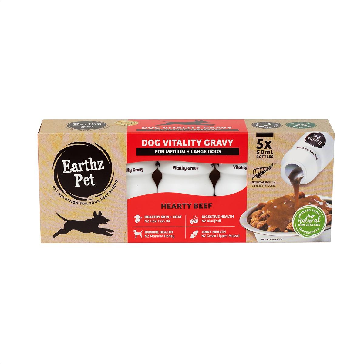 Earthz Pet Dog Vitality Gravy Beef