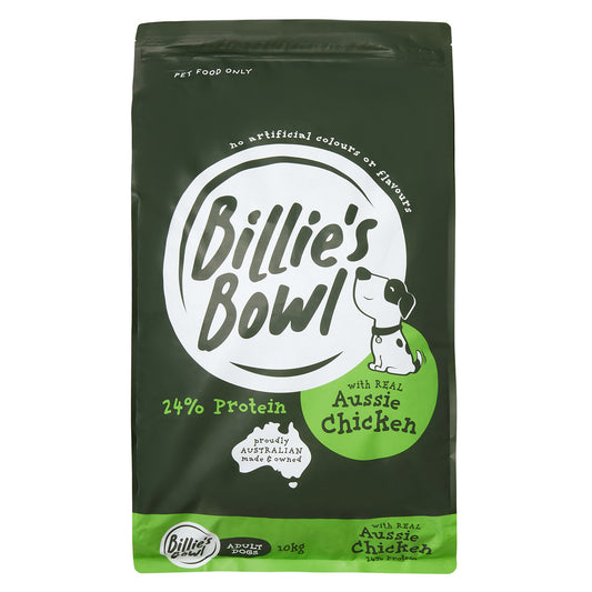 Billie's Bowl Adult with REAL Aussie Chicken Dry Dog Food 10kg