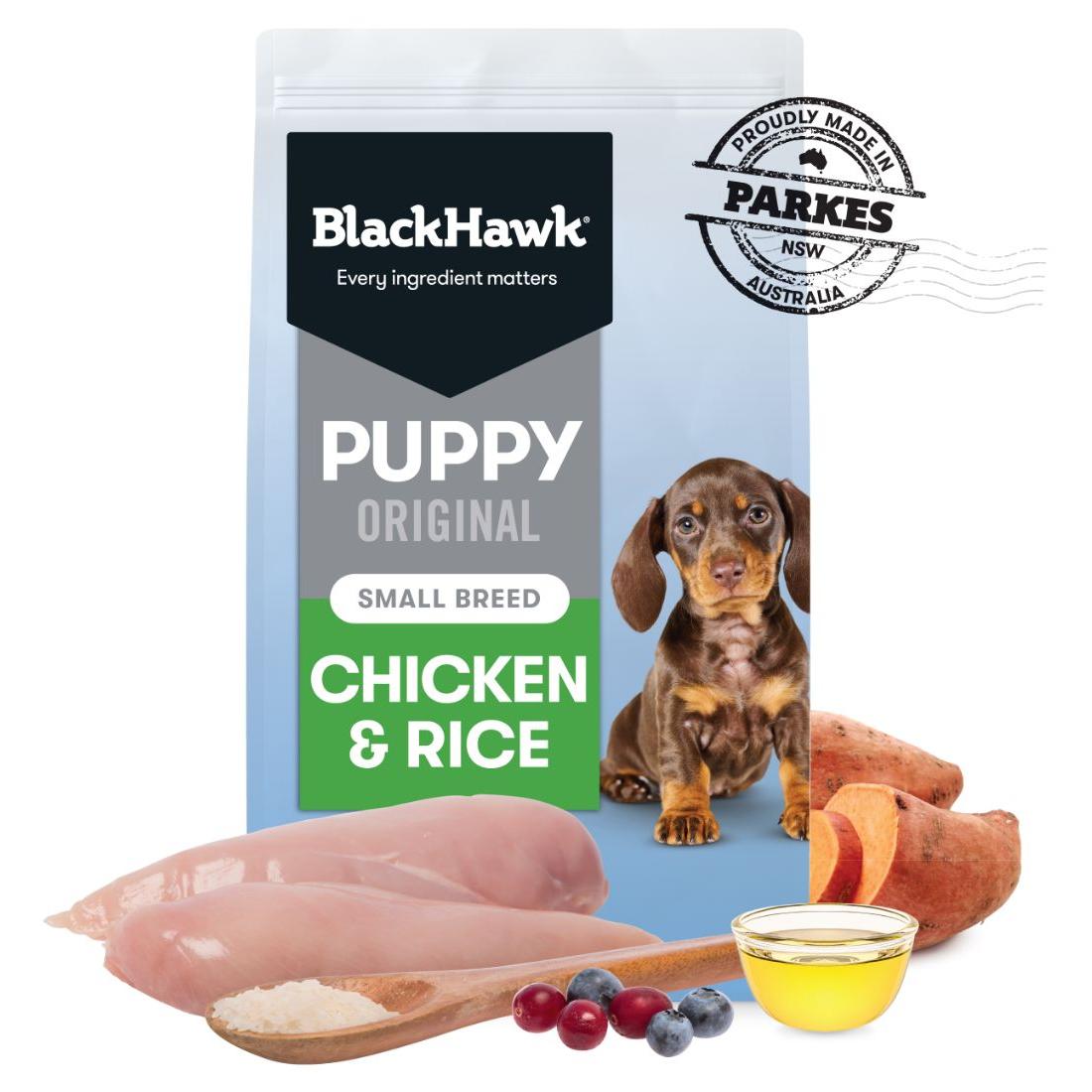 Black Hawk Puppy Small Breed Chicken & Rice Dry Dog food