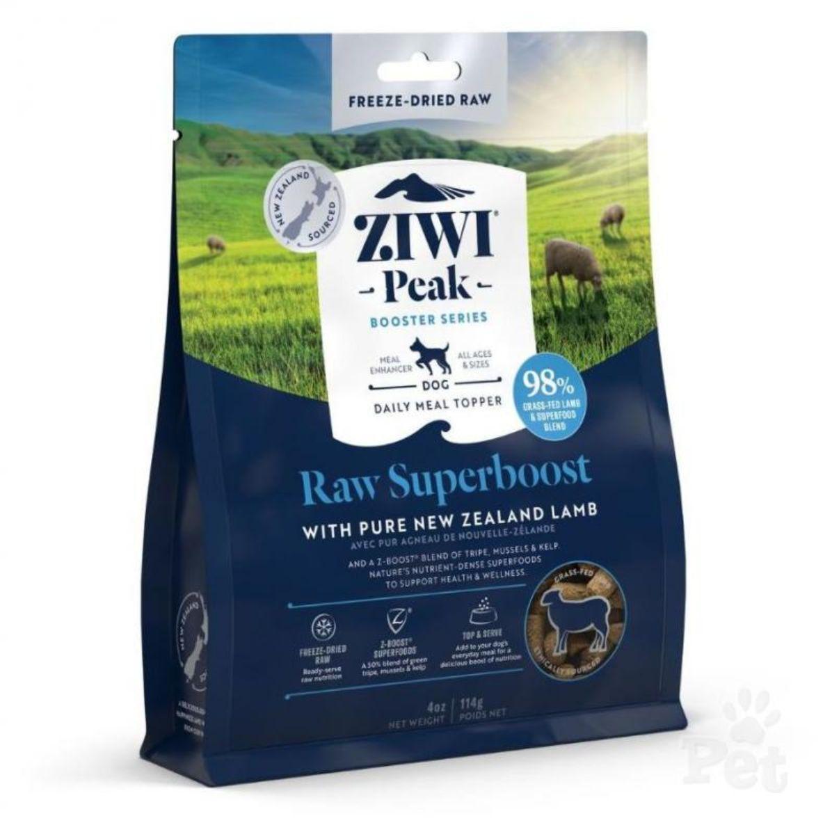 Ziwi Peak Freeze-Dried Dog Superboost Lamb Pouch 114g