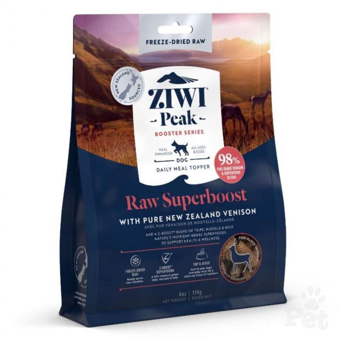 Ziwi Peak Freeze-Dried Dog Superboost Venison Pouch 114g