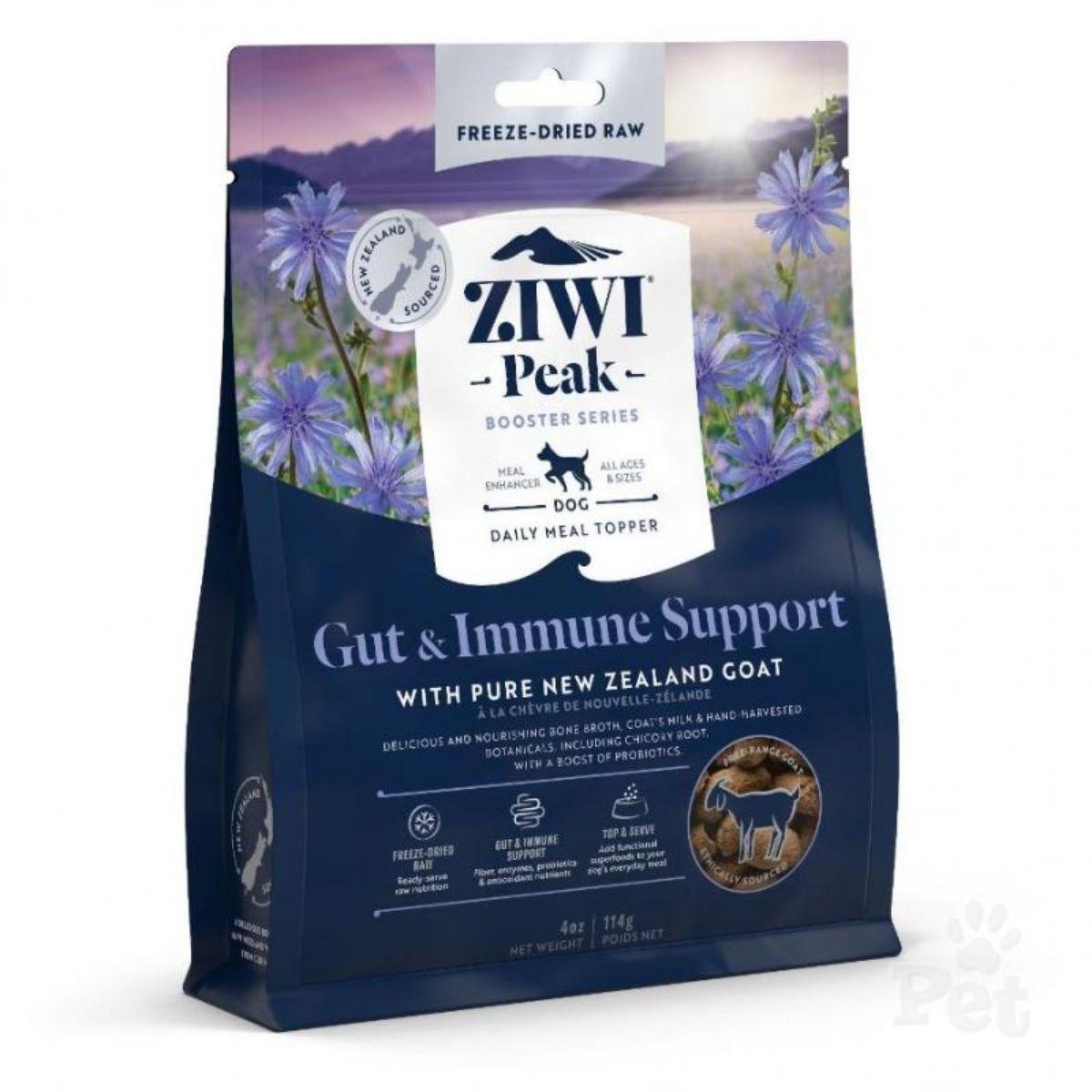 Ziwi Peak Freeze-Dried Dog Booster Gut and Immune Support Pouch 114g