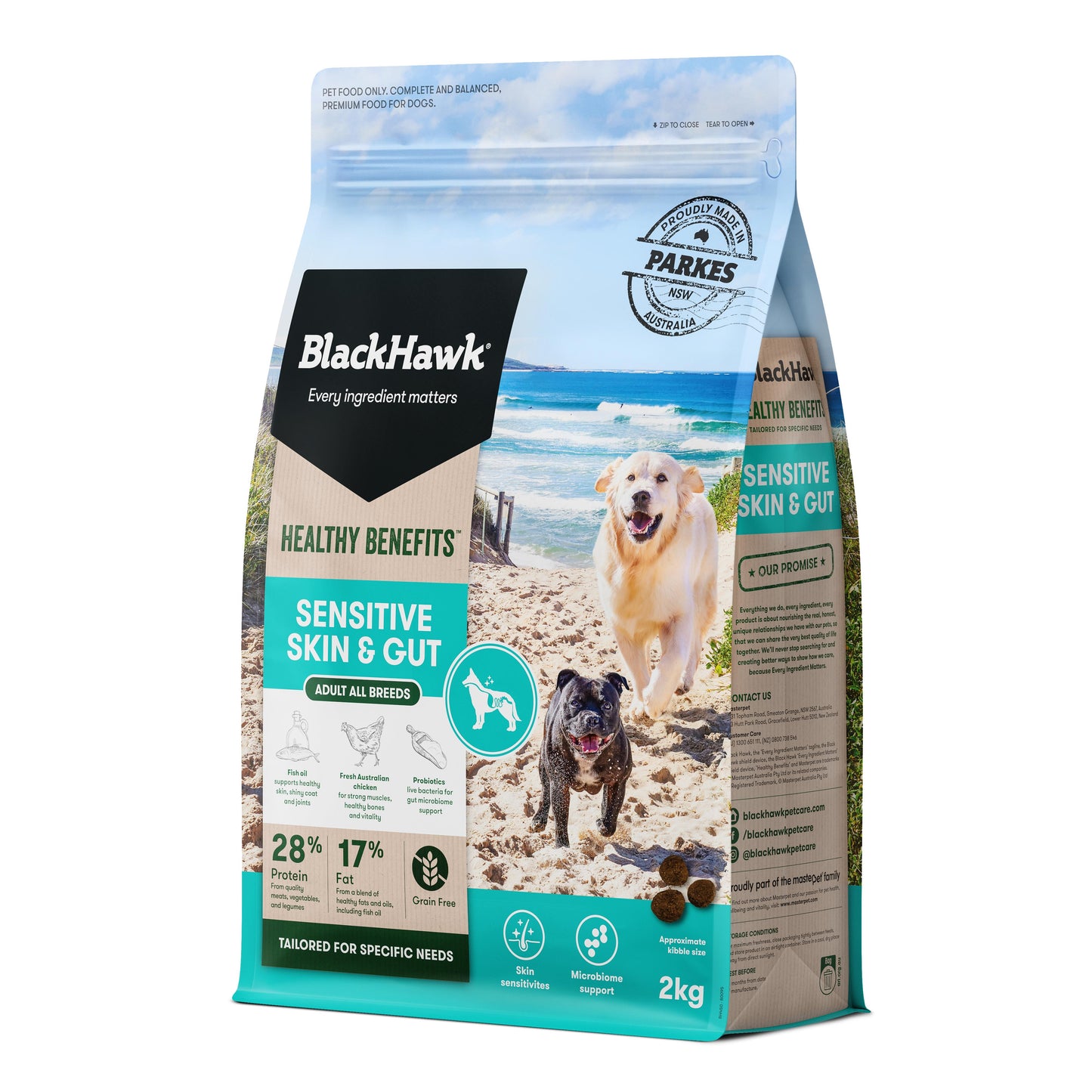 Black Hawk Healthy Benefits Sensitive Skin & Gut Dog Food