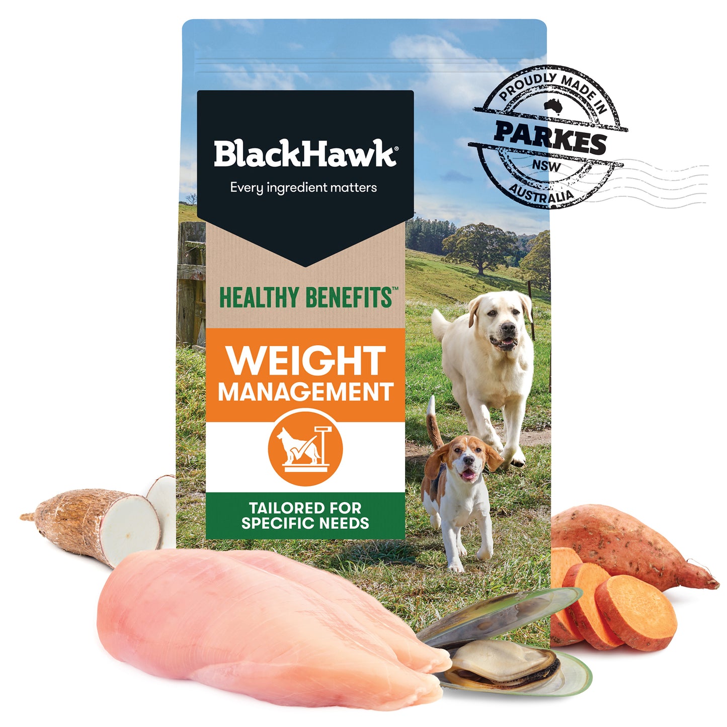 Black Hawk Healthy Benefits Weight Management Dog Food