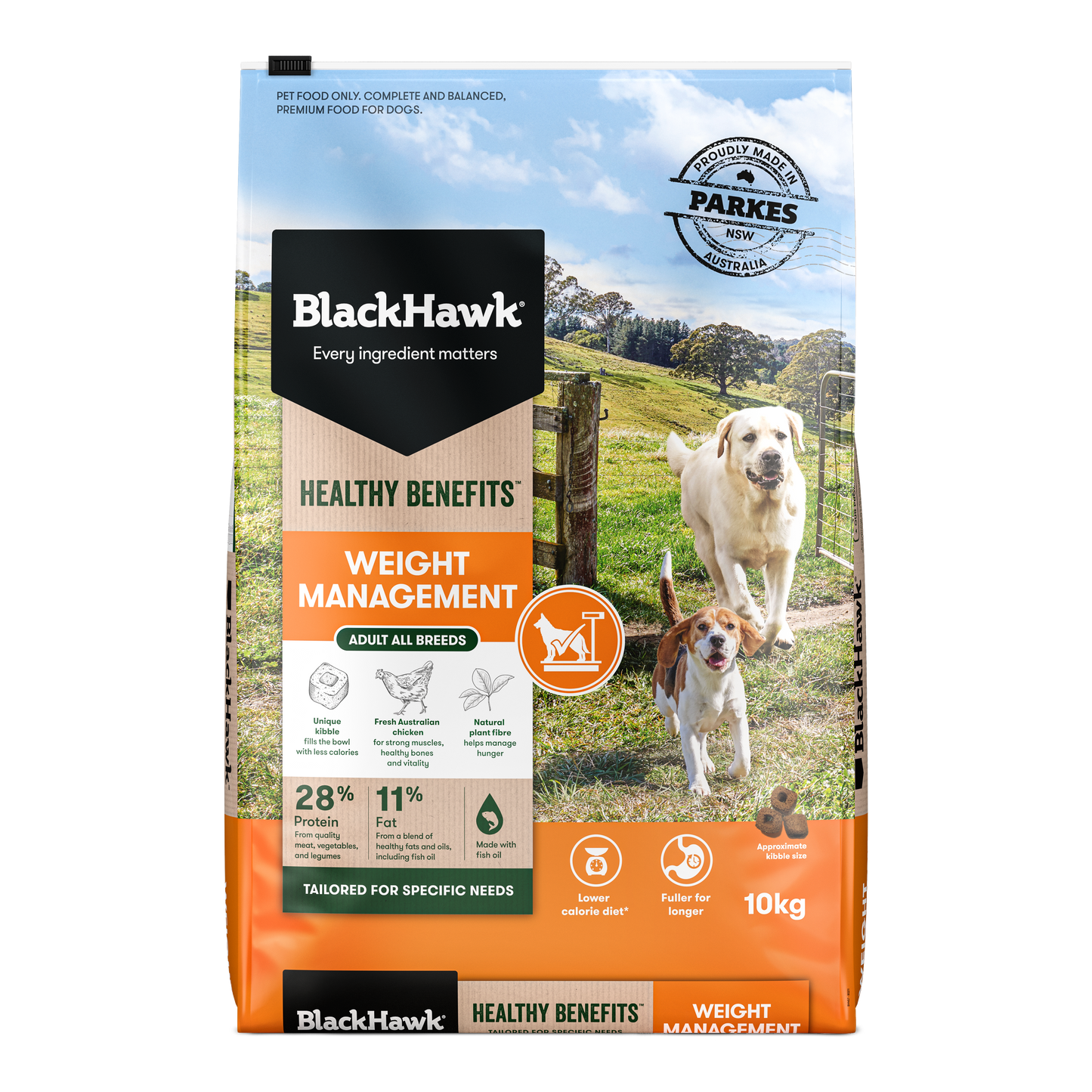 Black Hawk Healthy Benefits Weight Management Dog Food