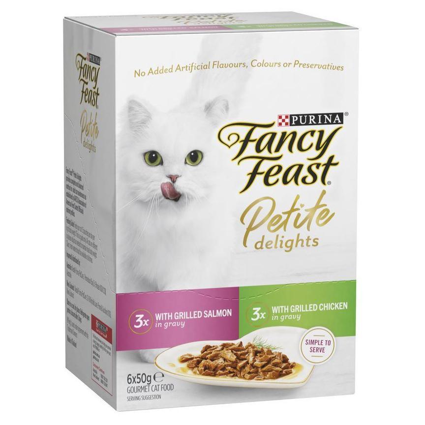 Fancy Feast Petite Delights Salmon Chicken Multipack 6x50g