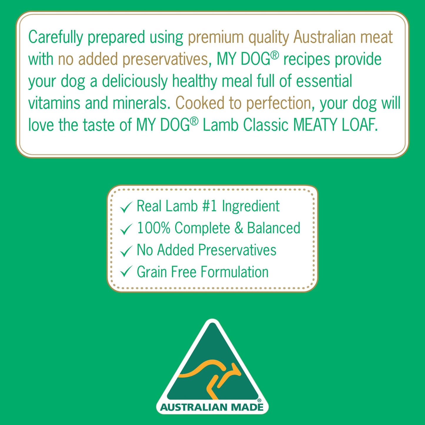 My Dog Classic Lamb Wet Dog Food