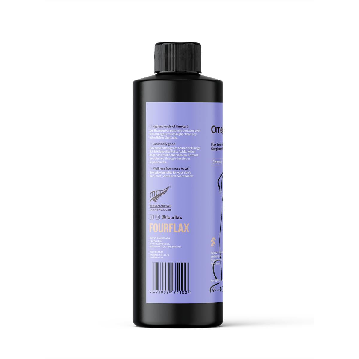 Fourflax Canine Omega 3 Oil