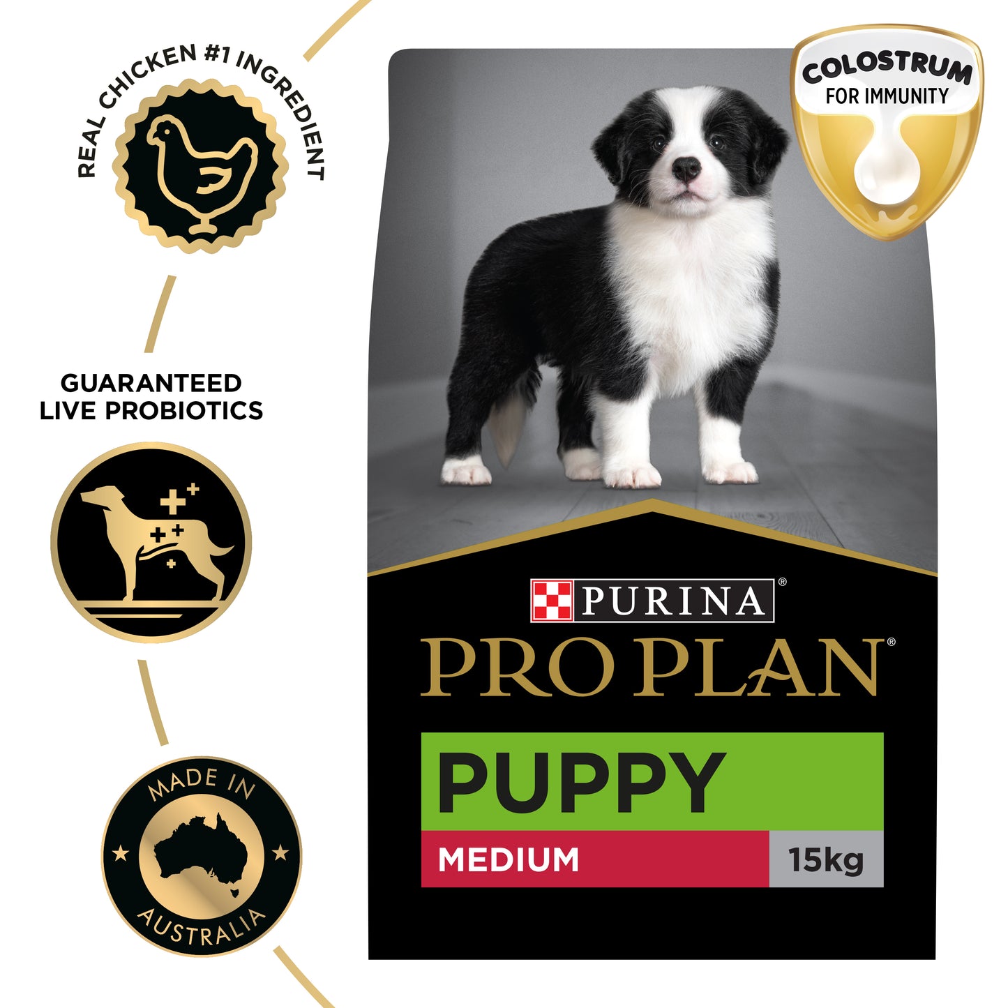 PRO PLAN Puppy Medium Breed Chicken Dry Dog Food