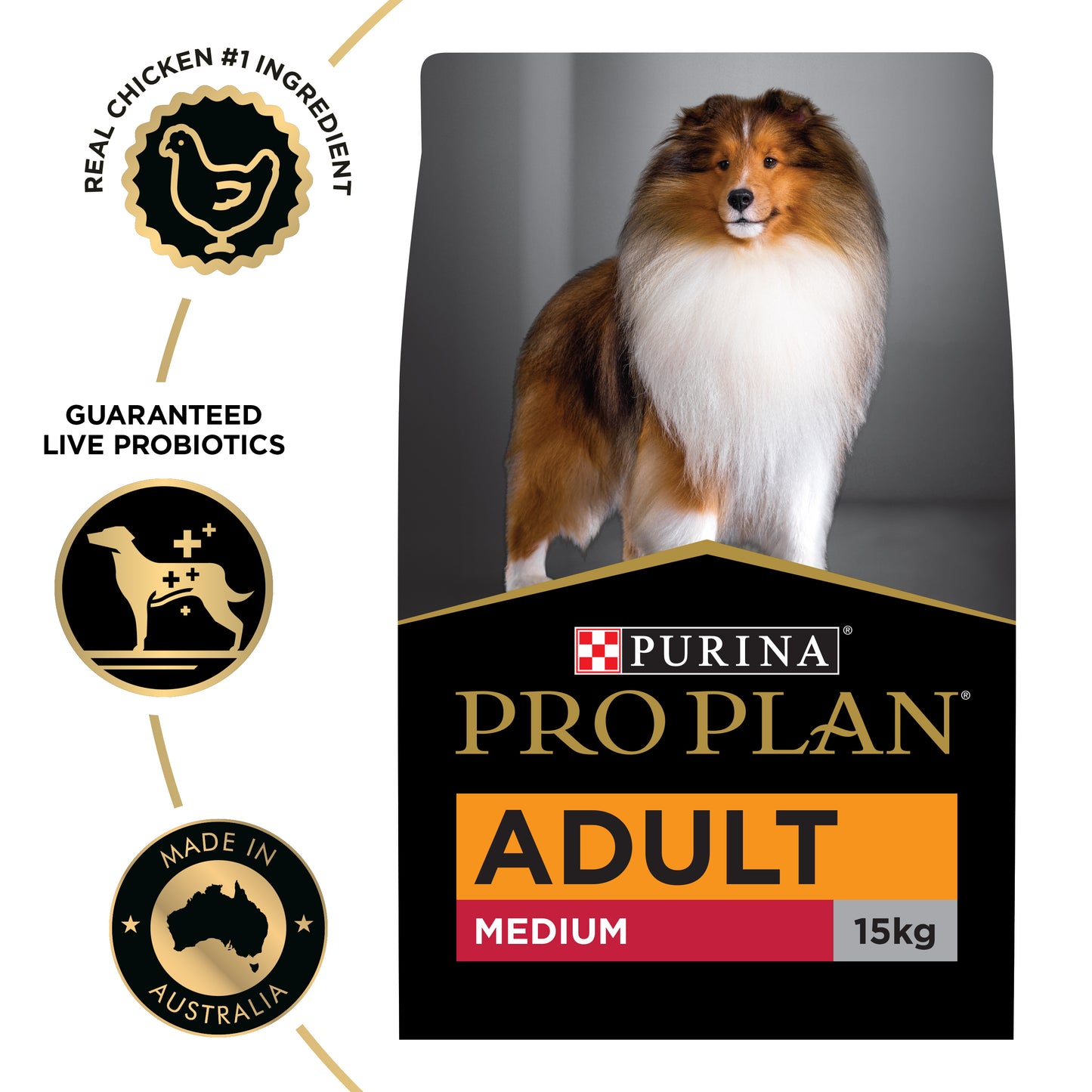 PRO PLAN Adult Medium Breed Chicken Dry Dog Food