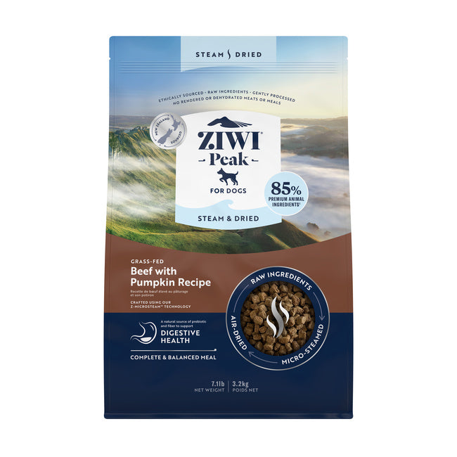 Ziwi Peak Steam & Dried Beef Dry Dog Food