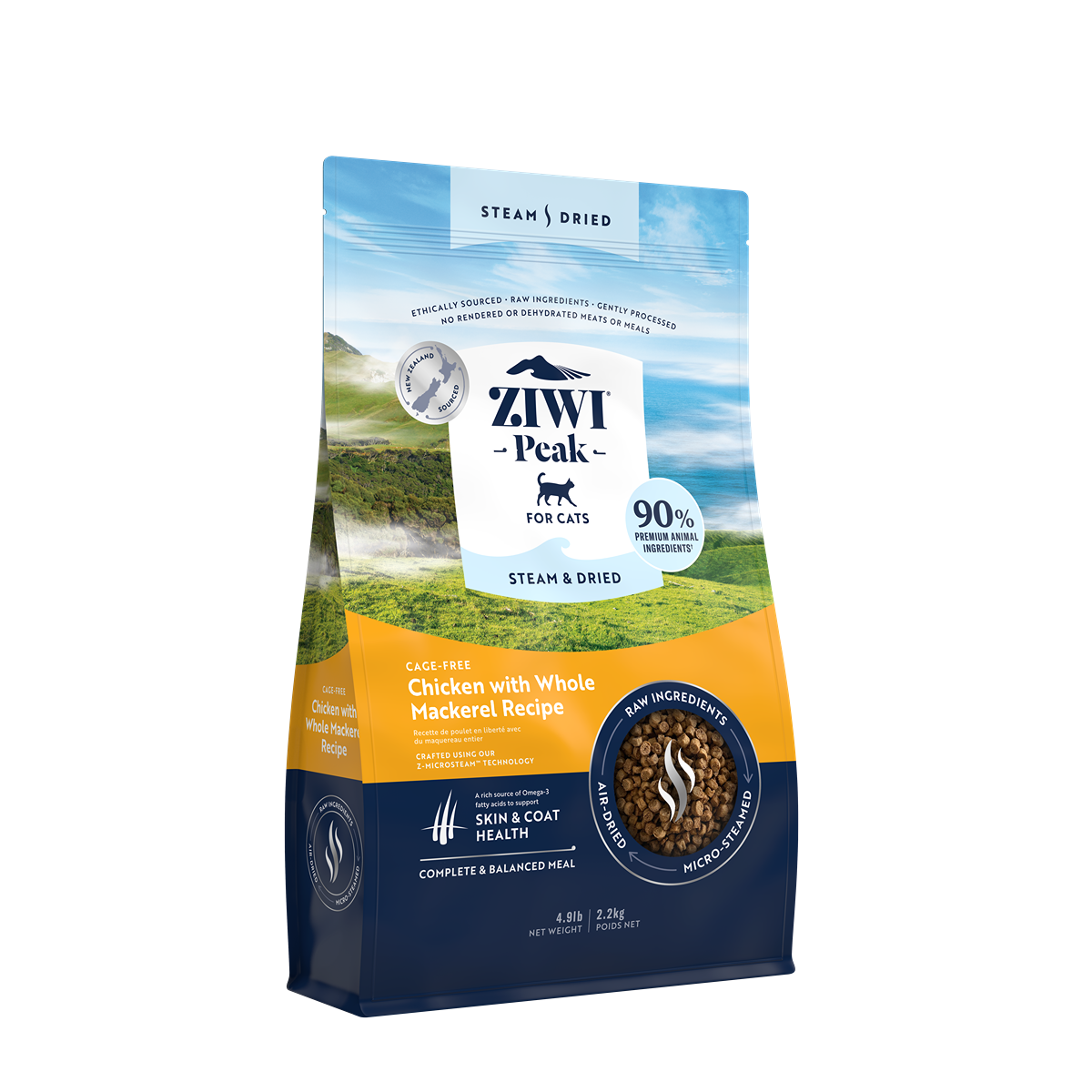 Ziwi Peak Steam & Dried Chicken Dry Cat Food