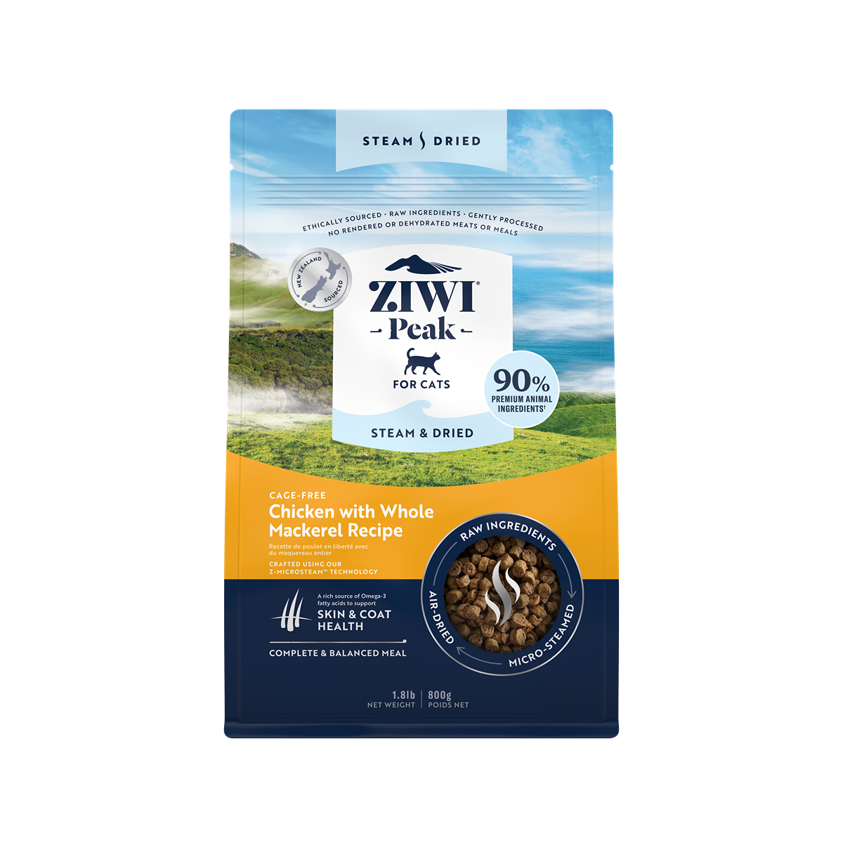 Ziwi Peak Steam & Dried Chicken Dry Cat Food