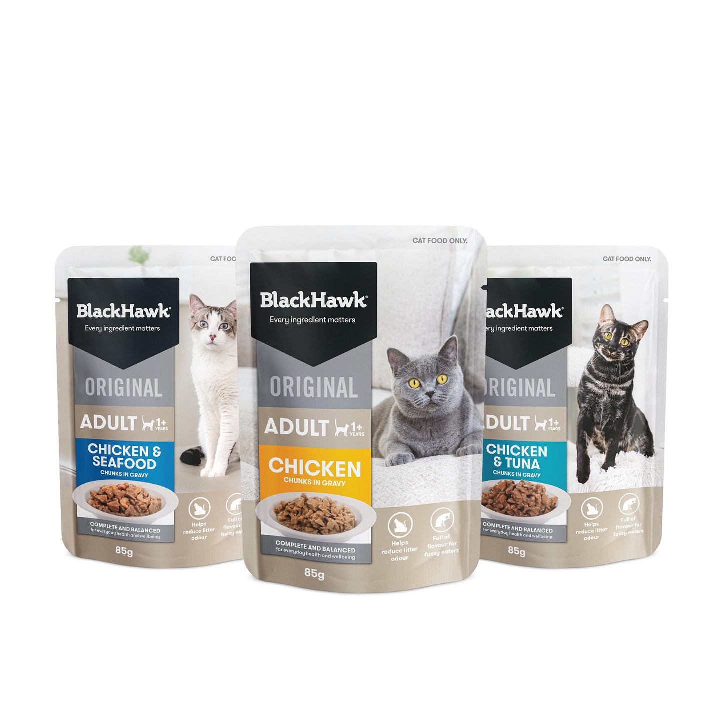 Black Hawk Original 12pk Variety in Gravy Wet Cat Food