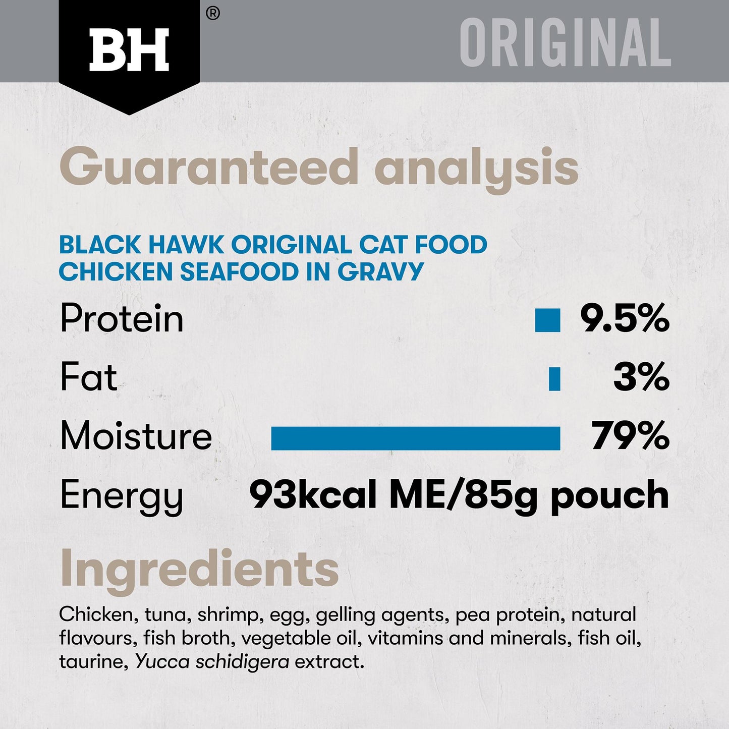 Black Hawk Original 12pk Variety in Gravy Wet Cat Food