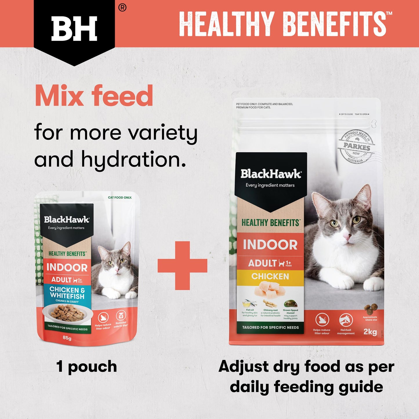 Black Hawk Healthy Benefits Indoor Chicken Dry Cat Food