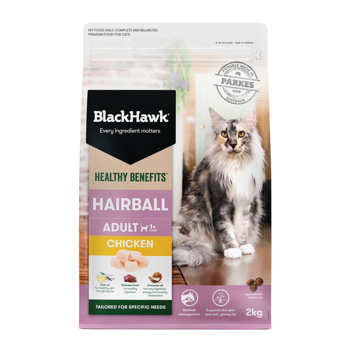 Black Hawk Healthy Benefits Hairball Chicken Dry Cat Food