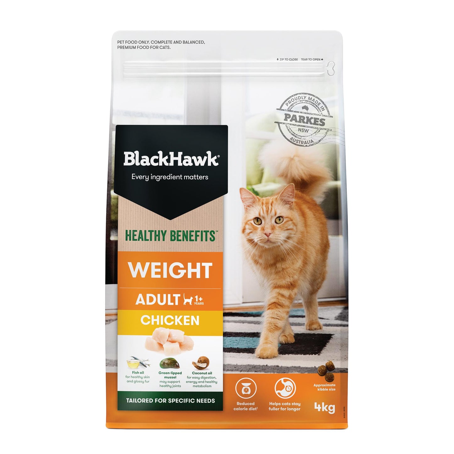 Black Hawk Healthy Benefits Weight Chicken Dry Cat Food