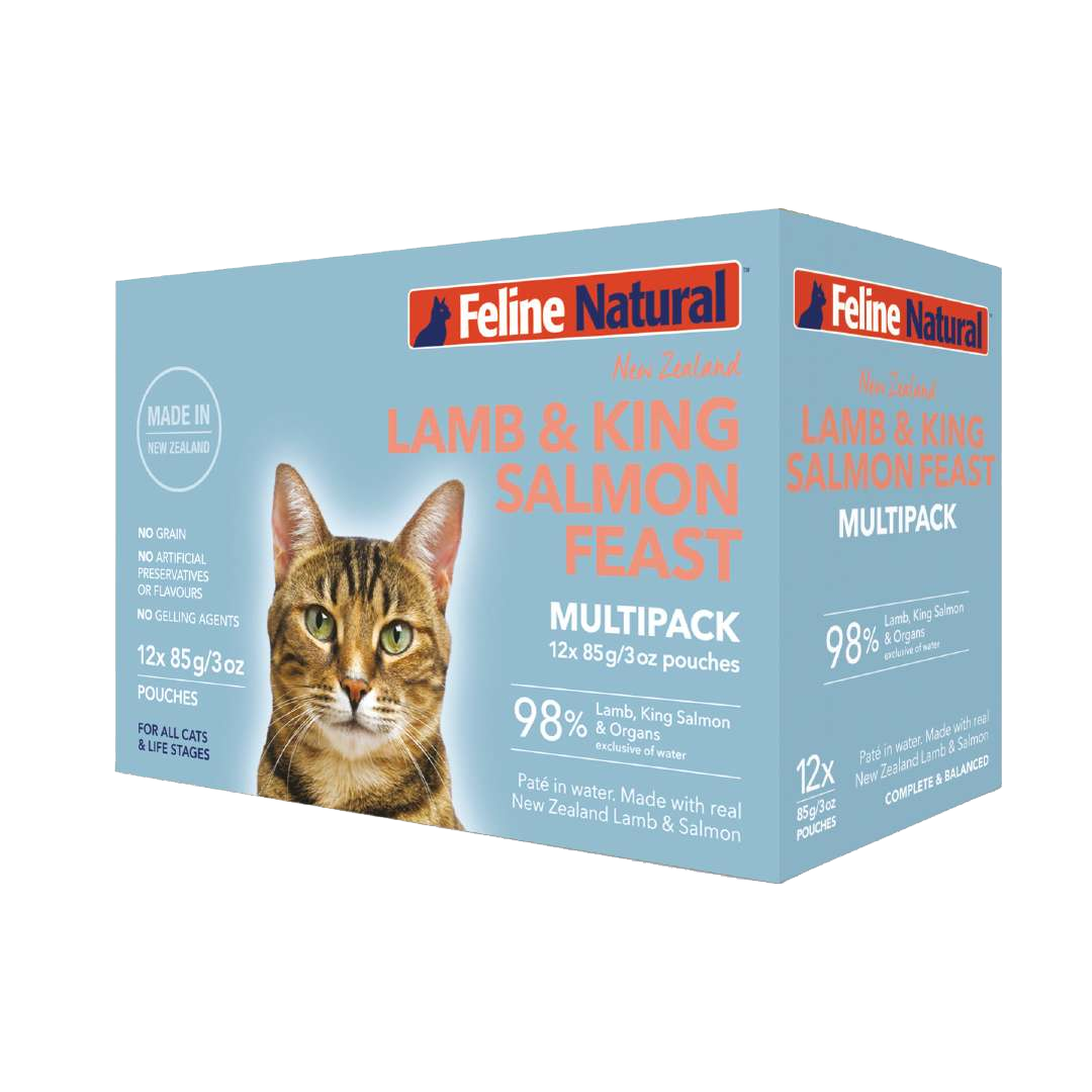 Feline Natural Lamb & Salmon Pouch Wet Cat Food