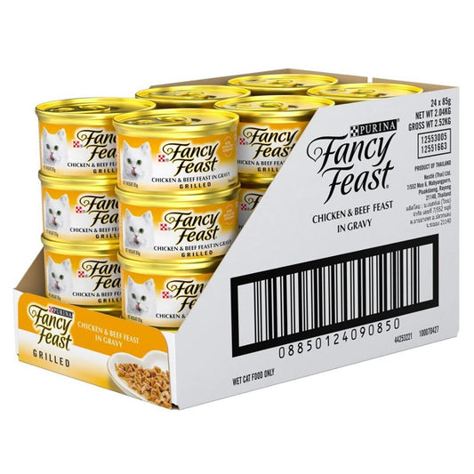 Fancy Feast Grilled Chicken & Beef Feast Wet Cat Food