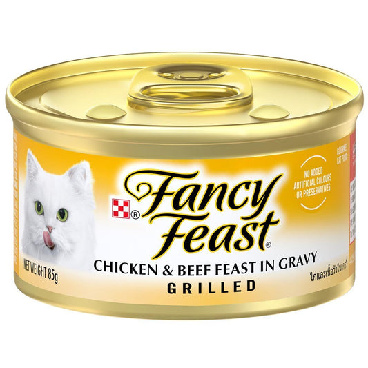 Fancy Feast Grilled Chicken & Beef Feast Wet Cat Food