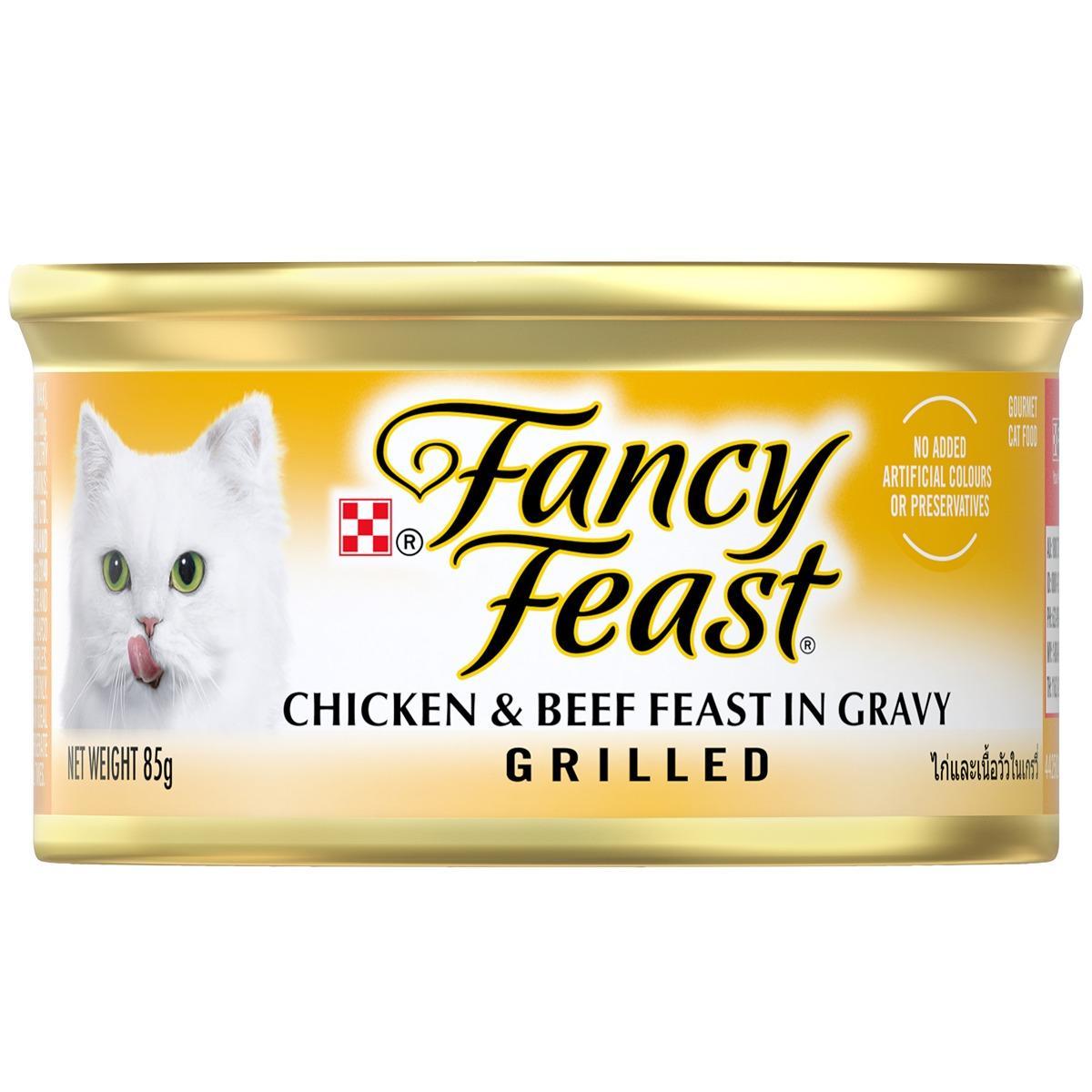 Fancy Feast Grilled Chicken & Beef Feast Wet Cat Food