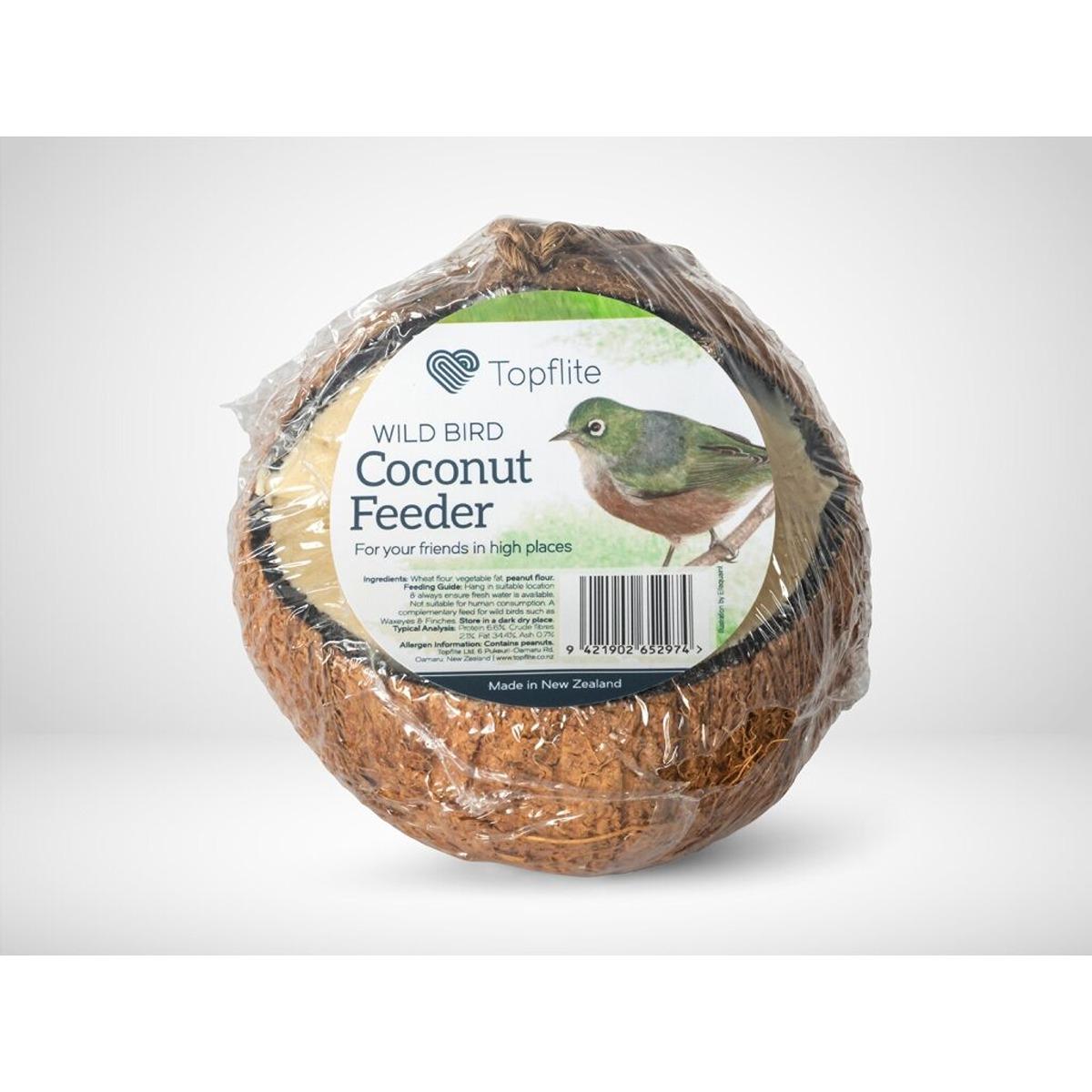 Topflite Wild Bird Energy Coconut Feeder