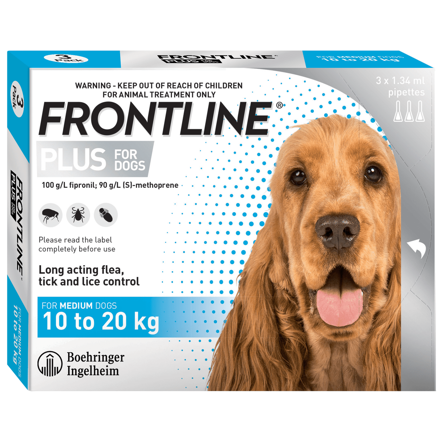 Frontline Plus Flea Treatment For Dogs - 3PK