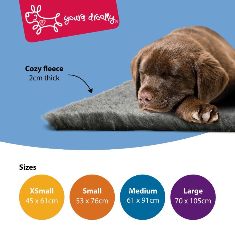 Yours Droolly Dry Fleece Pet Bed