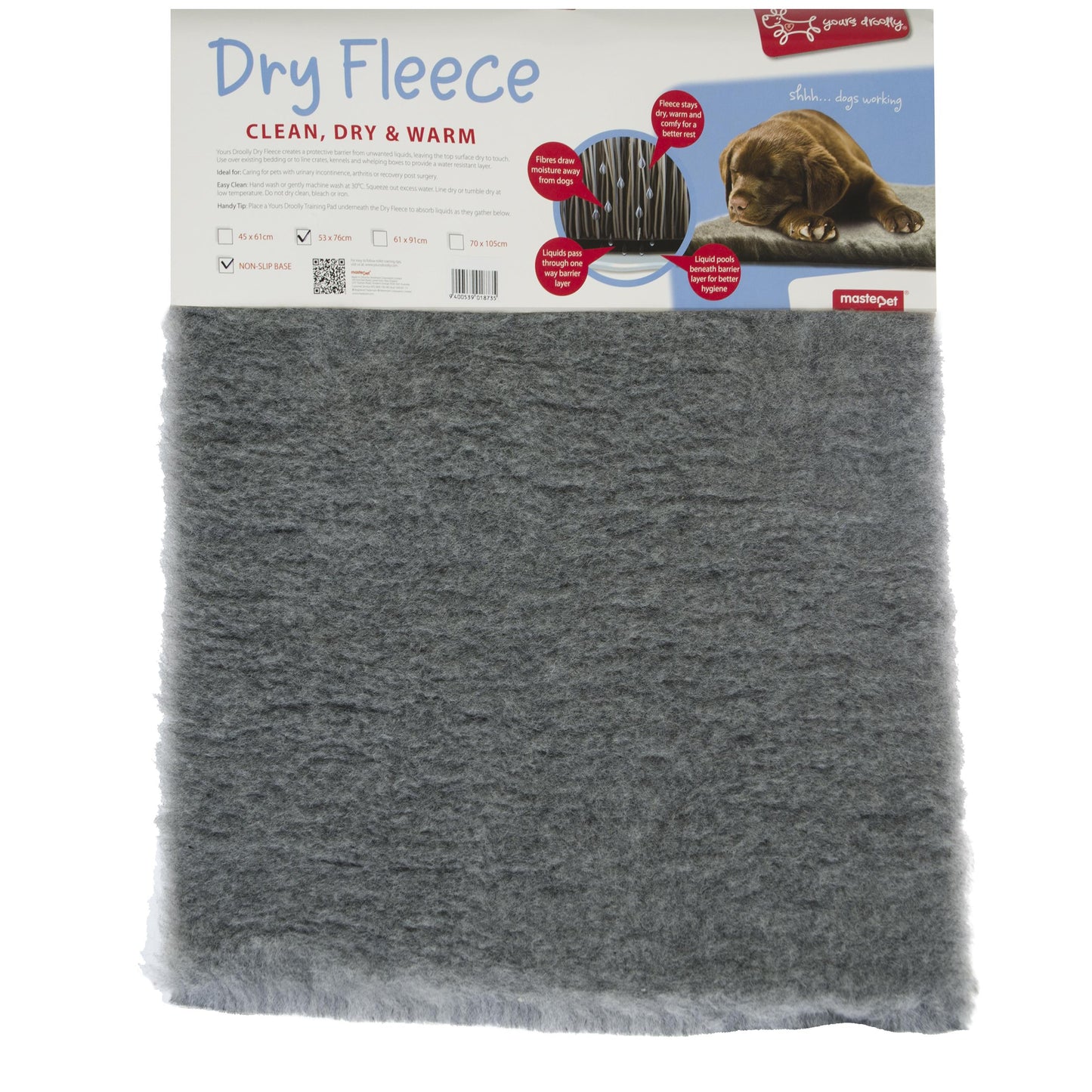 Yours Droolly Dry Fleece Pet Bed
