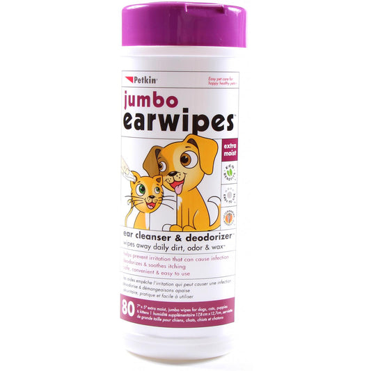 Petkin Jumbo Ear Wipes