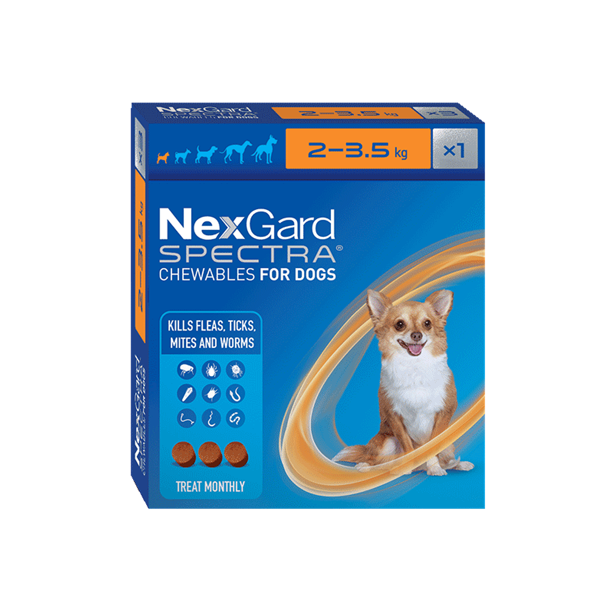 NexGard Spectra Chewables Very Small Dogs 2-3.5kg