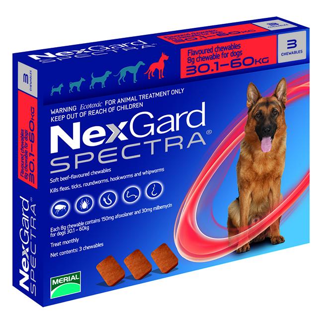NexGard Spectra Chewables for X-Large Dogs 30kg+